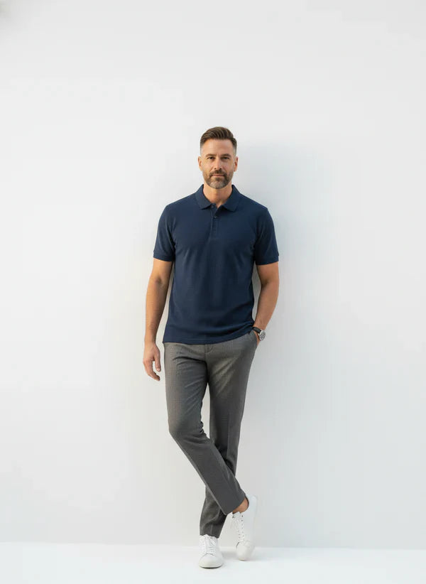 Lakeside Textured Golf Polo – Alter Ego