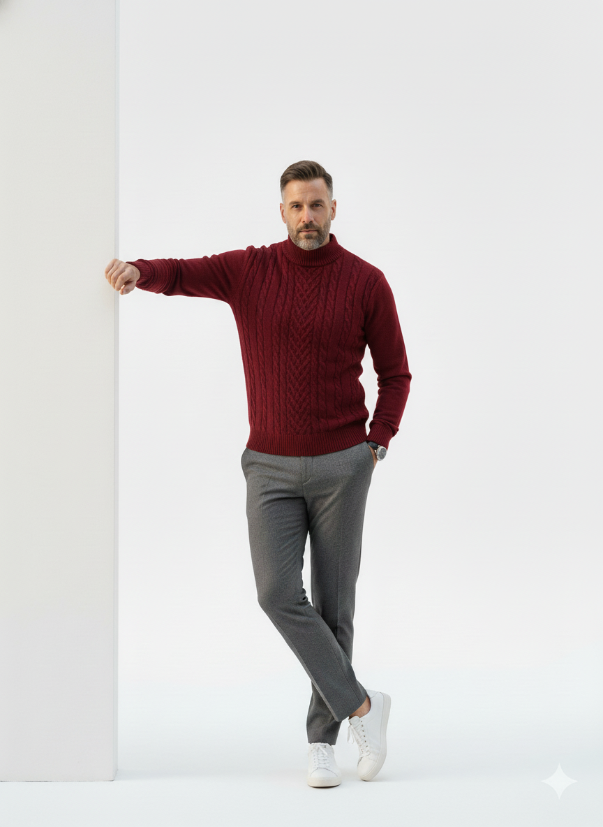 Oxford Turtleneck Sweater – Alter Ego