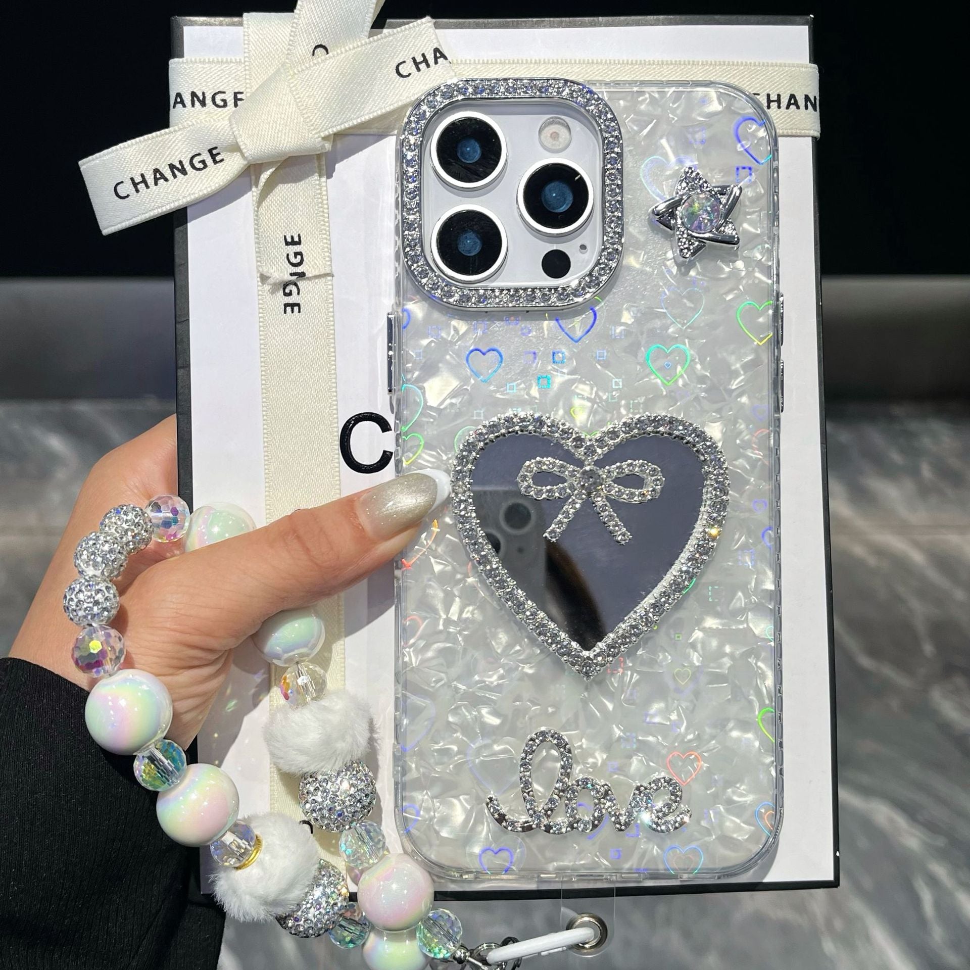 ✨Moderne und kreative Handyhülle mit Muschelmuster – mit gratis Armband