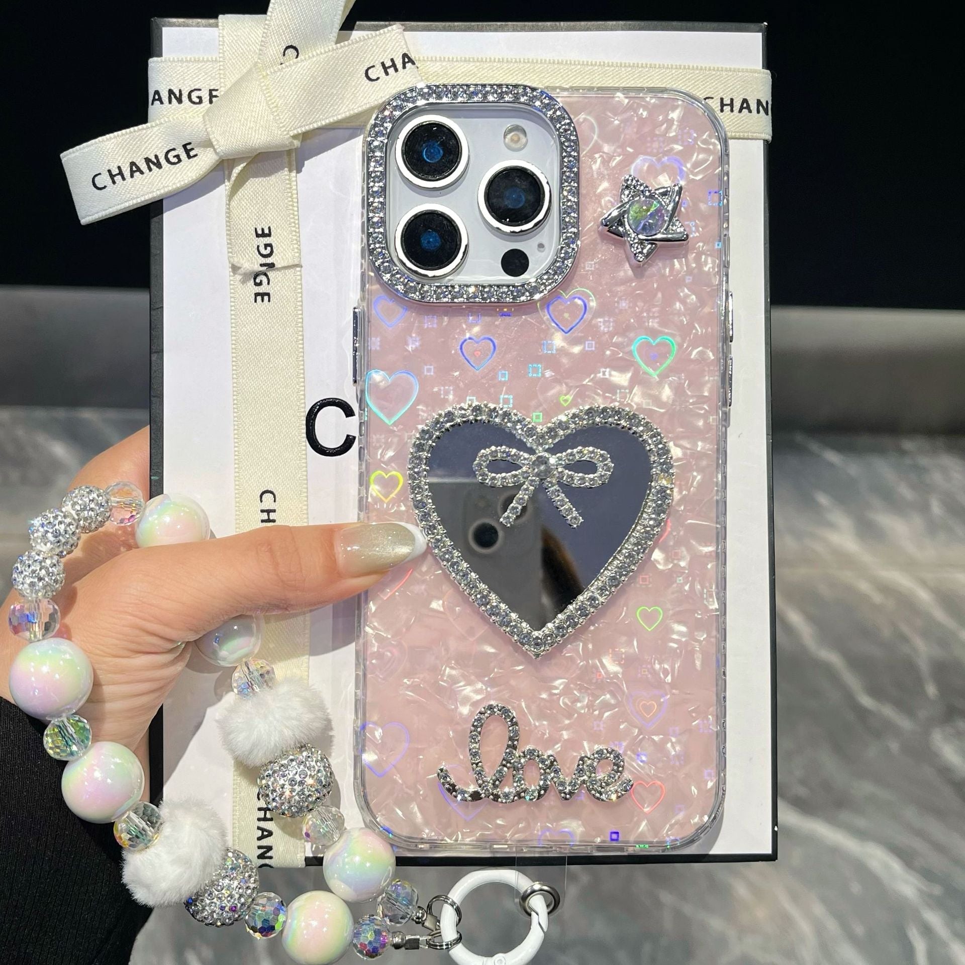 ✨Moderne und kreative Handyhülle mit Muschelmuster – mit gratis Armband