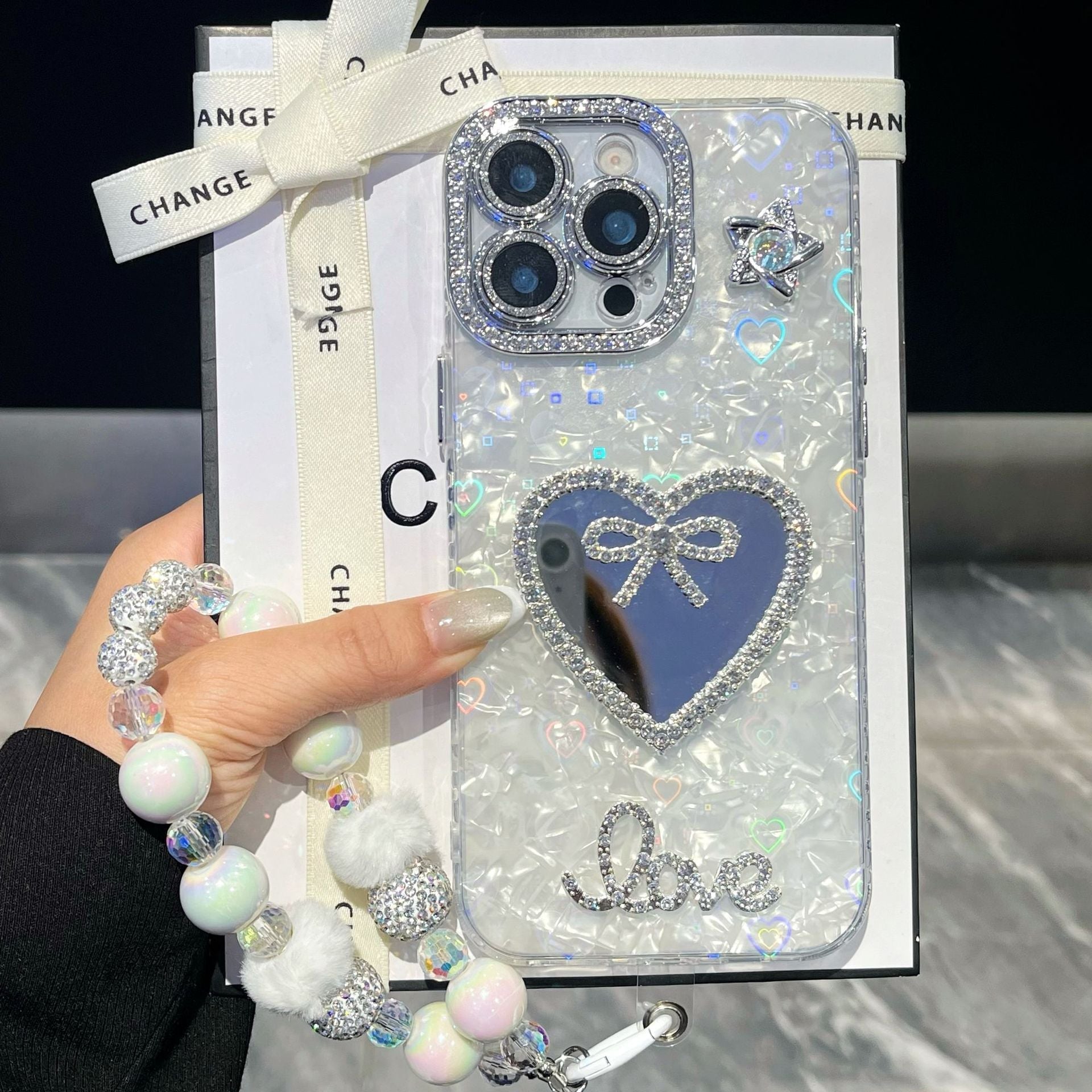 ✨Moderne und kreative Handyhülle mit Muschelmuster – mit gratis Armband