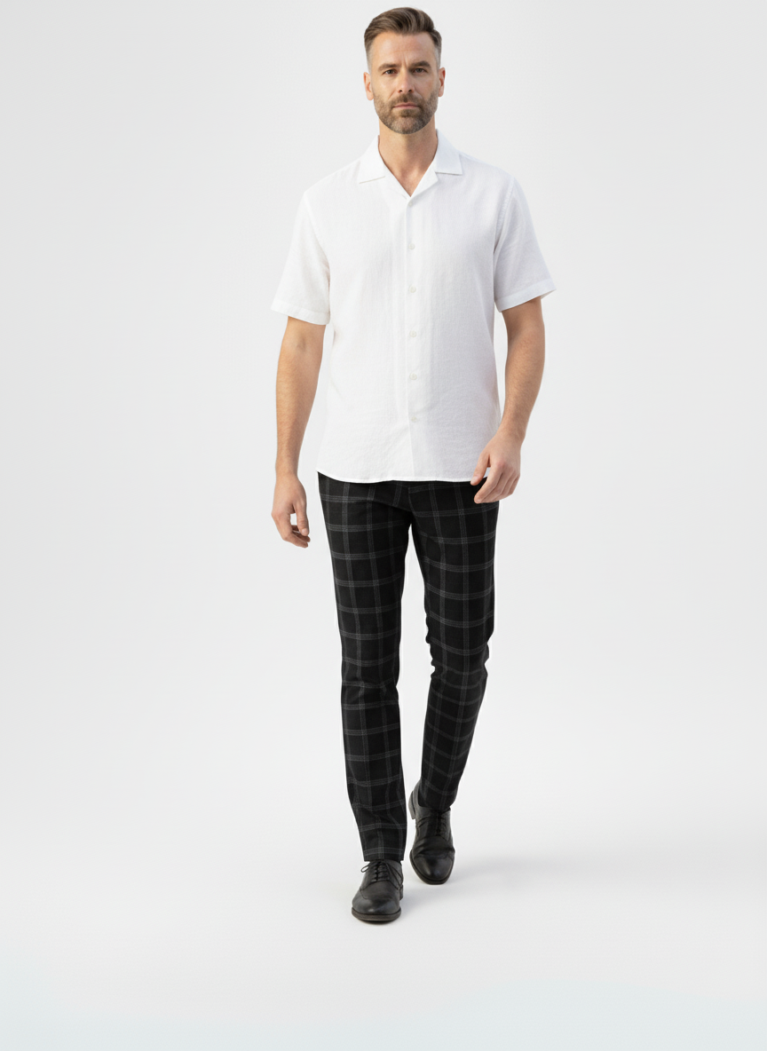 Plaid Slim-Fit Suit Pants – Alter Ego