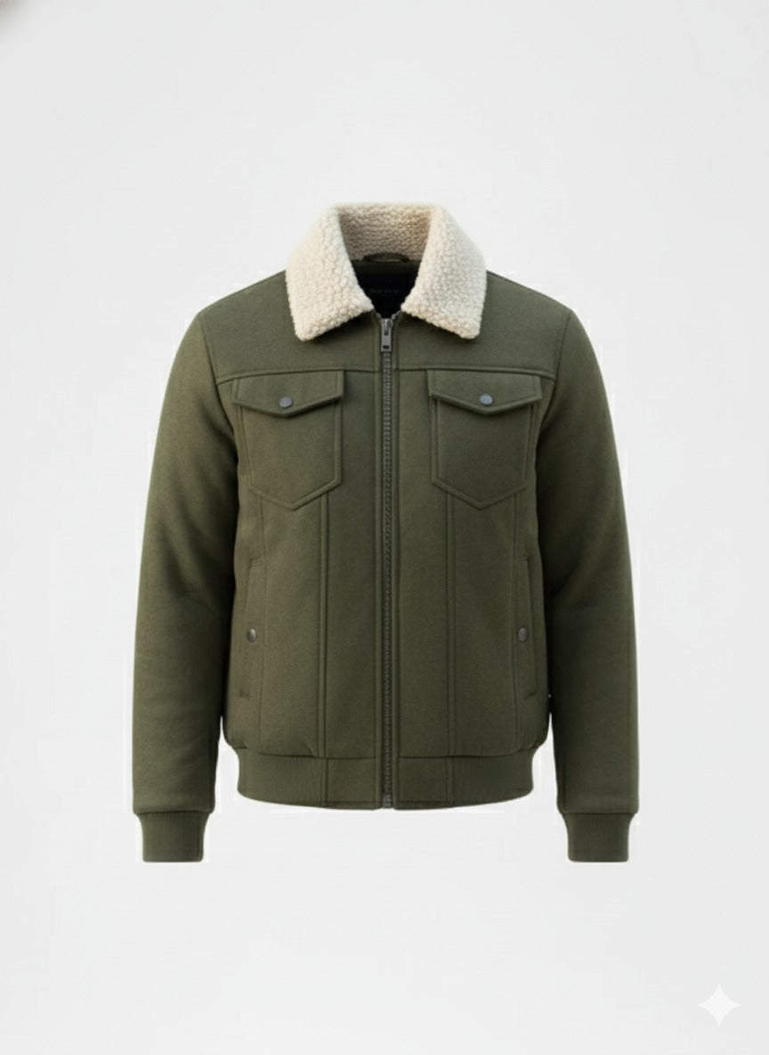 Belford Faux Suede Sherpa Jacket – Alter Ego