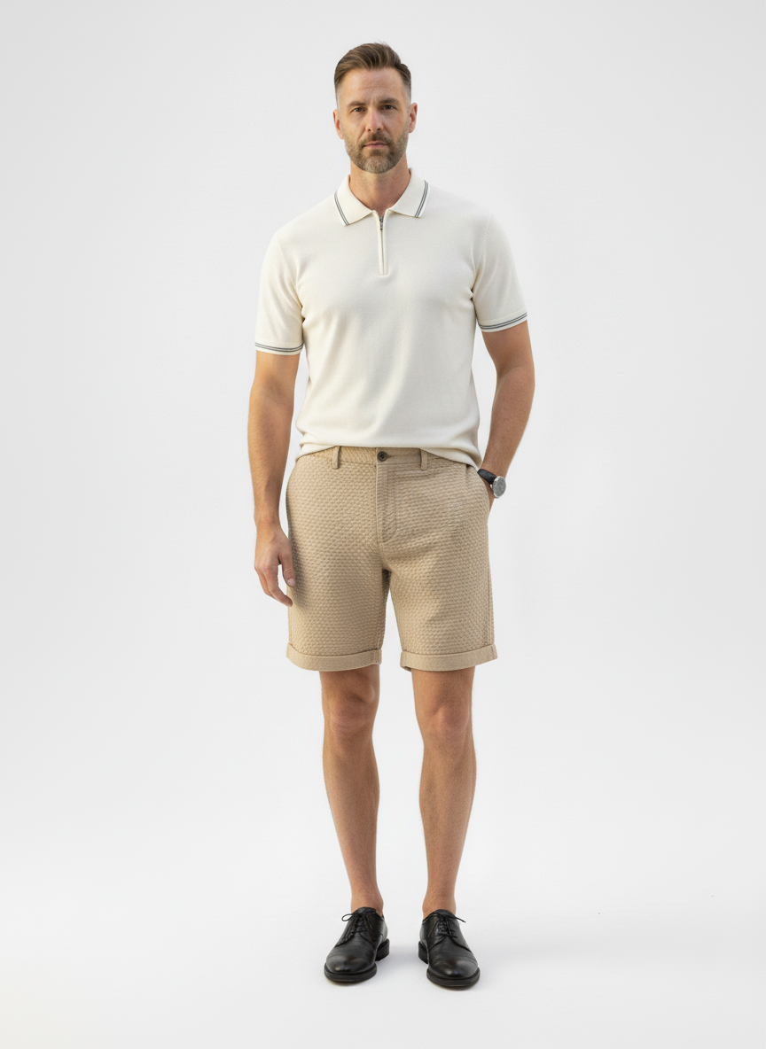 Striped Commute Polo Shirt – Alter Ego