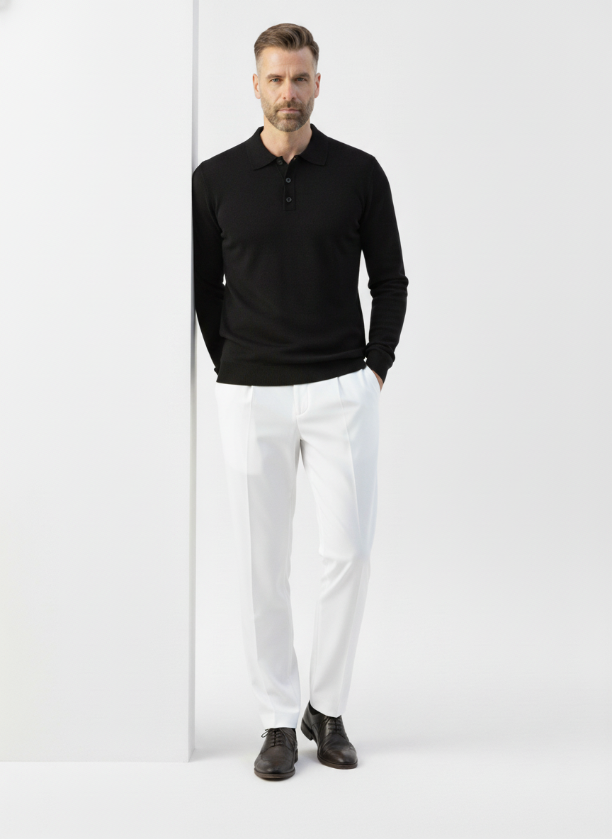 White Holiday Straight Suit Pants – Alter Ego