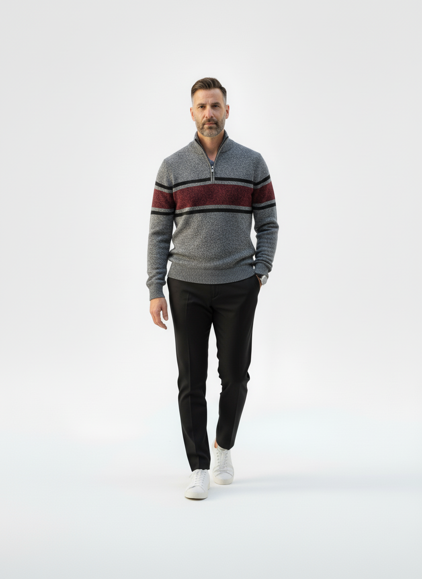 Contrast Knit Pullover – Alter Ego