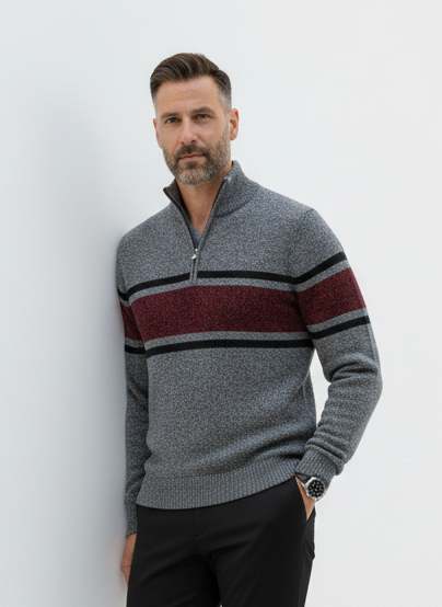 Contrast Knit Pullover – Alter Ego