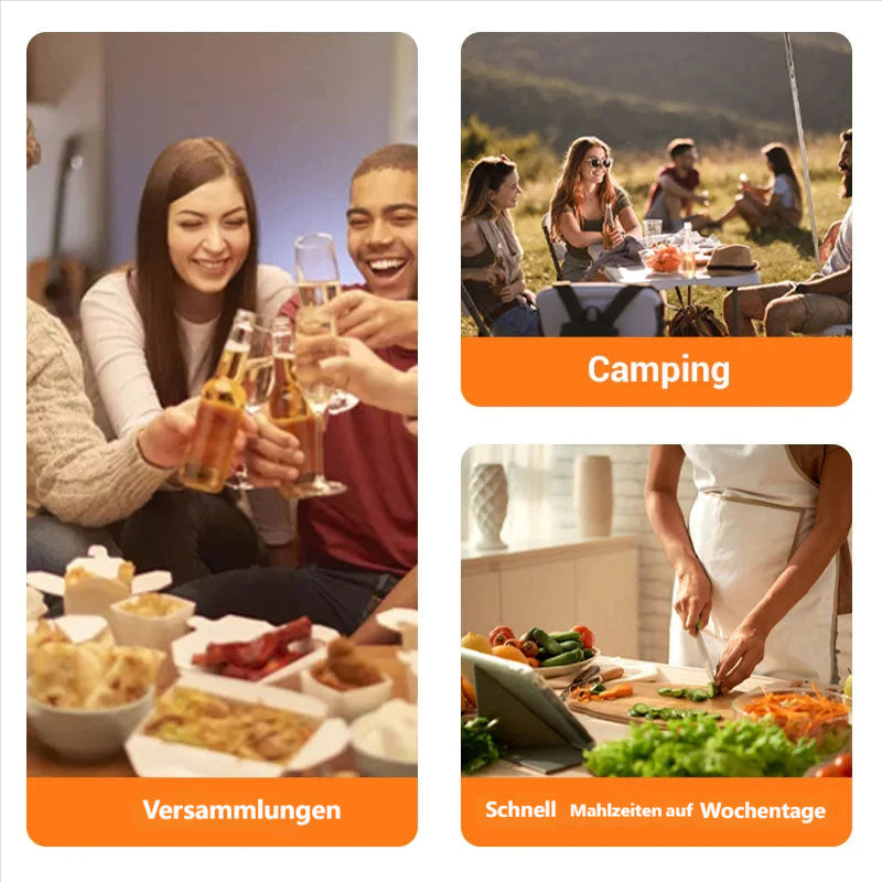 ✨ Multifunktionaler Schnellkochtopf mit großem Fassungsvermögen und Antihaftbeschichtung – 10-in-1-Technologie mit 8 Druckstufen für gesundes und schnelles Kochen 🍲⚡