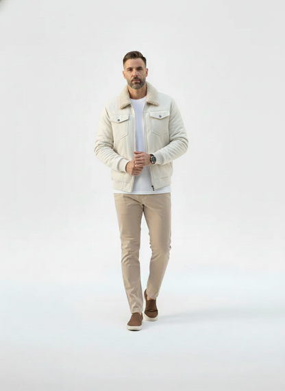 Belford Faux Suede Sherpa Jacket – Caspian's
