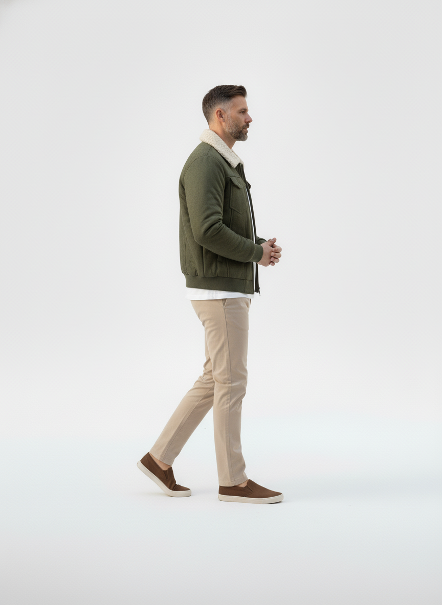 Belford Faux Suede Sherpa Jacket – Alter Ego