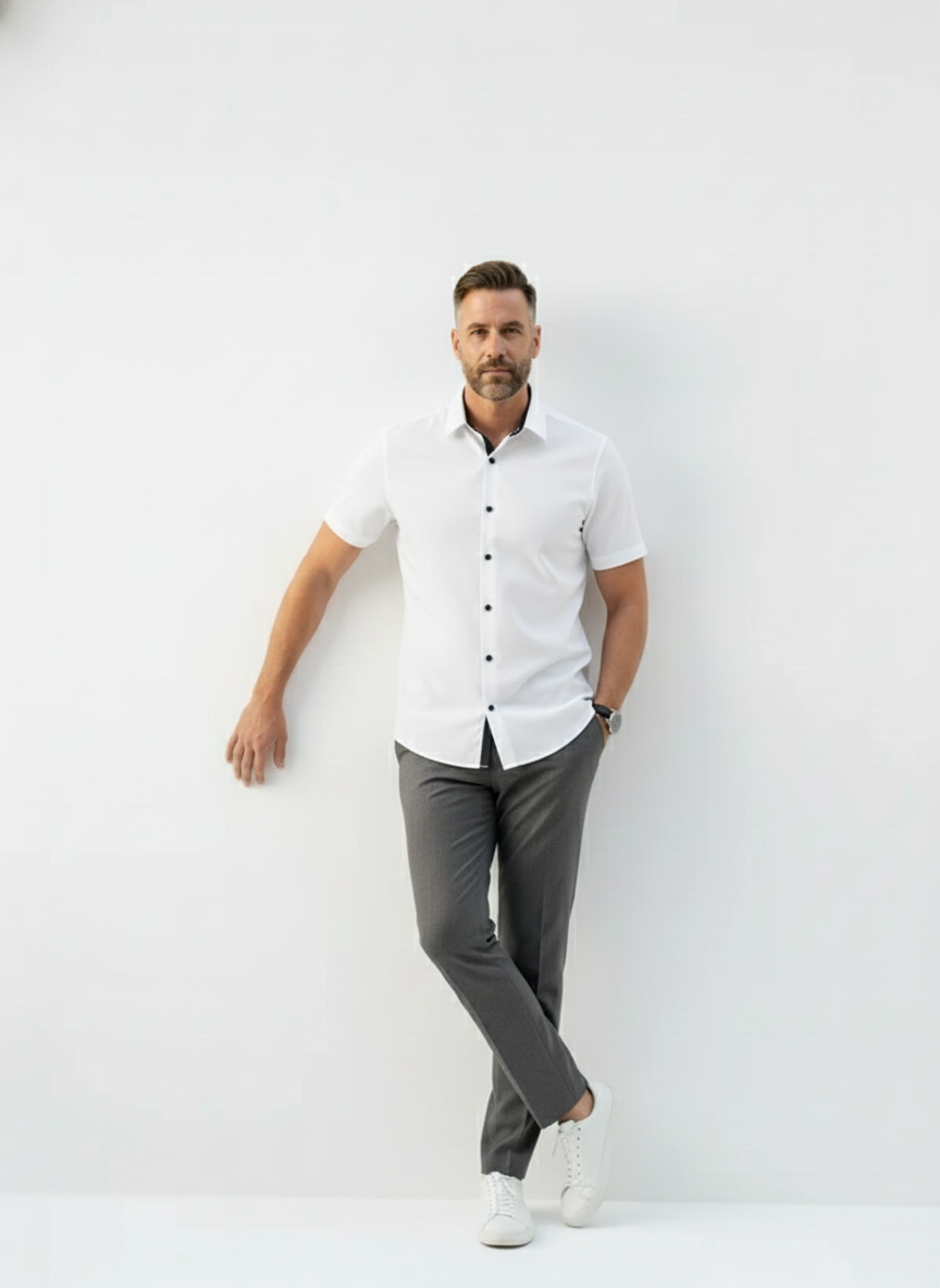 Hampstead Contrast Short Sleeve Shirt – Alter Ego