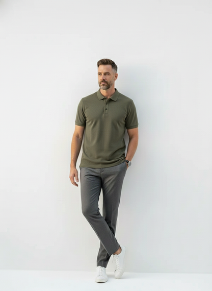 Lakeside Textured Golf Polo – Caspian's