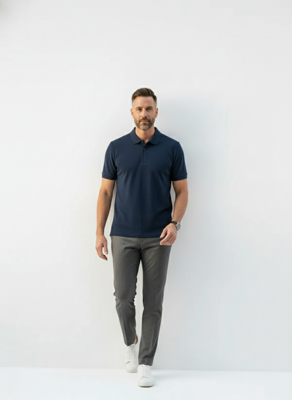 Lakeside Textured Golf Polo – Caspian's