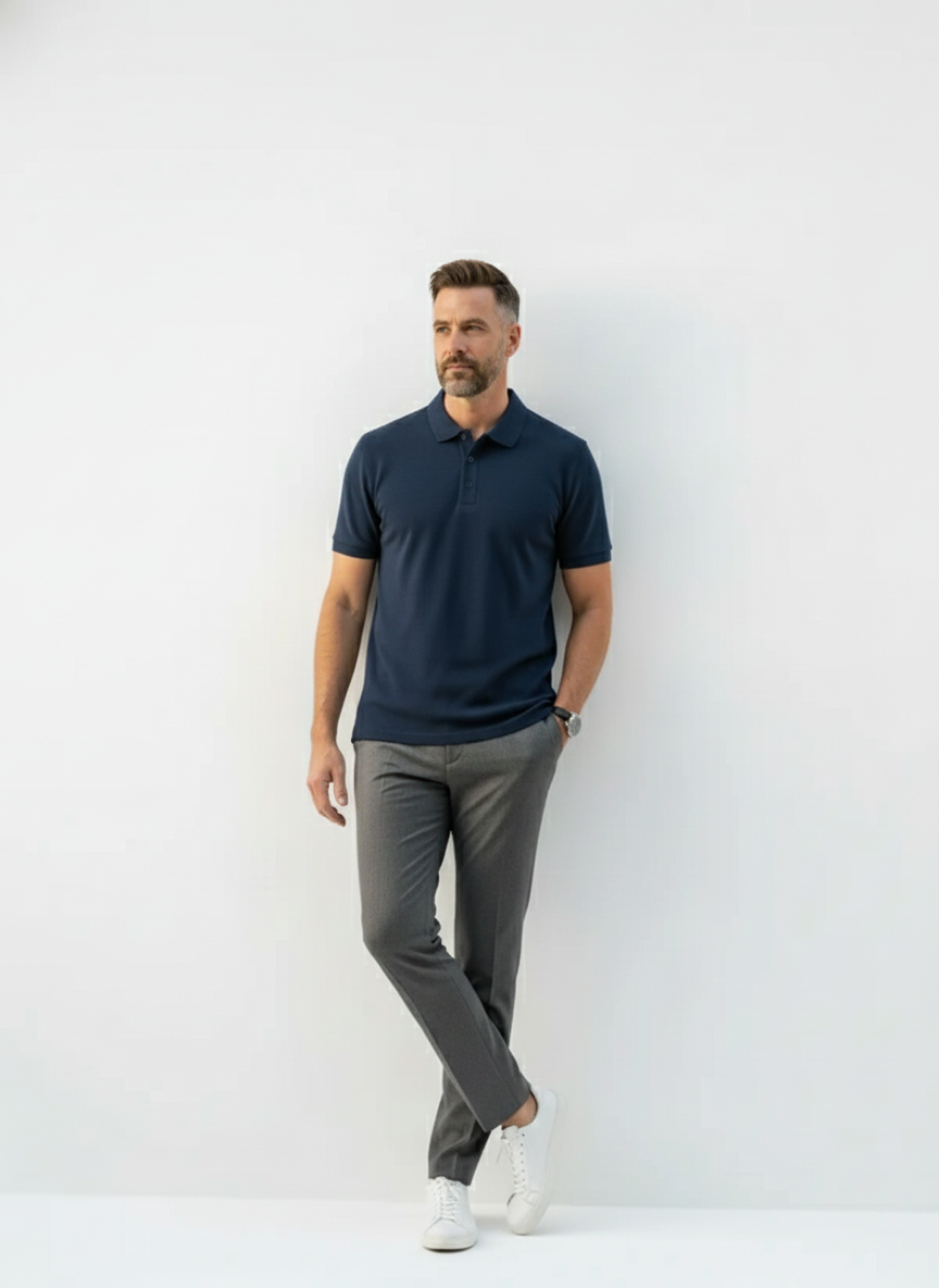 Lakeside Textured Golf Polo – Caspian's