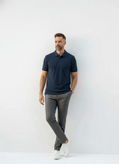 Lakeside Textured Golf Polo – Caspian's