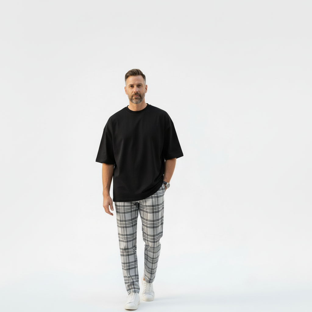 Plaid Drawstring Trousers – Alter Ego
