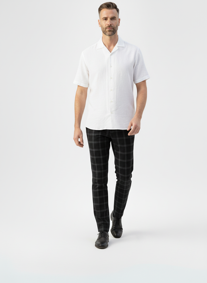 Plaid Slim-Fit Suit Pants – Caspian's