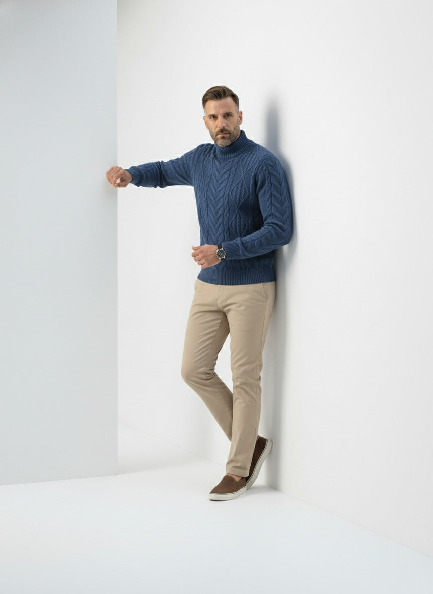 Cable Knit Crew Neck Pullover – Alter Ego