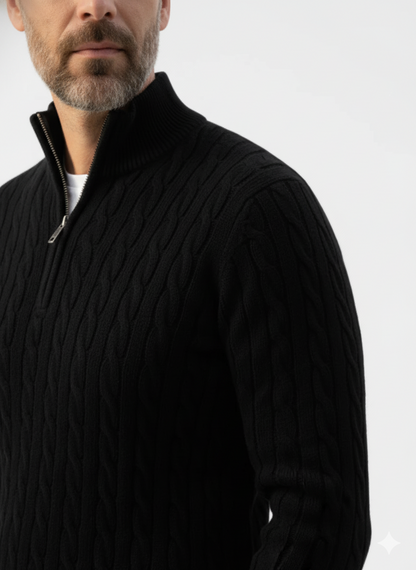 Belgrave Front-Zip Knit Pullover – Caspian's