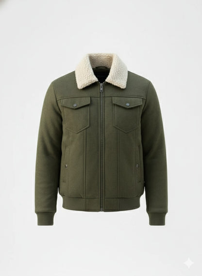 Belford Faux Suede Sherpa Jacket – Caspian's