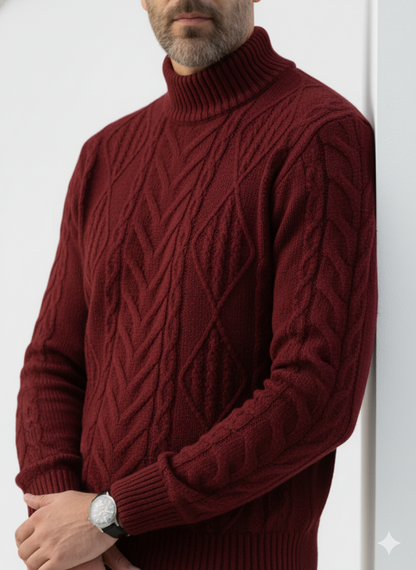 Cable Knit Crew Neck Pullover – Caspian's