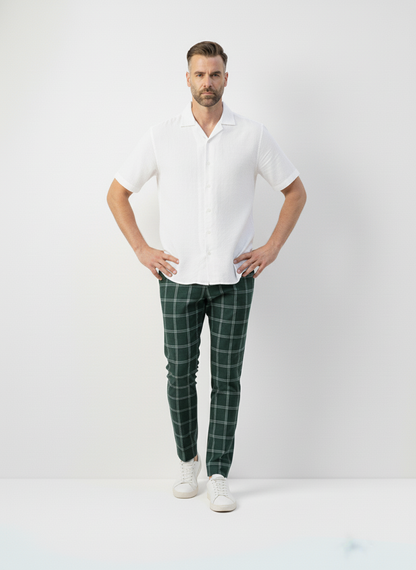 Plaid Slim-Fit Suit Pants – Caspian's