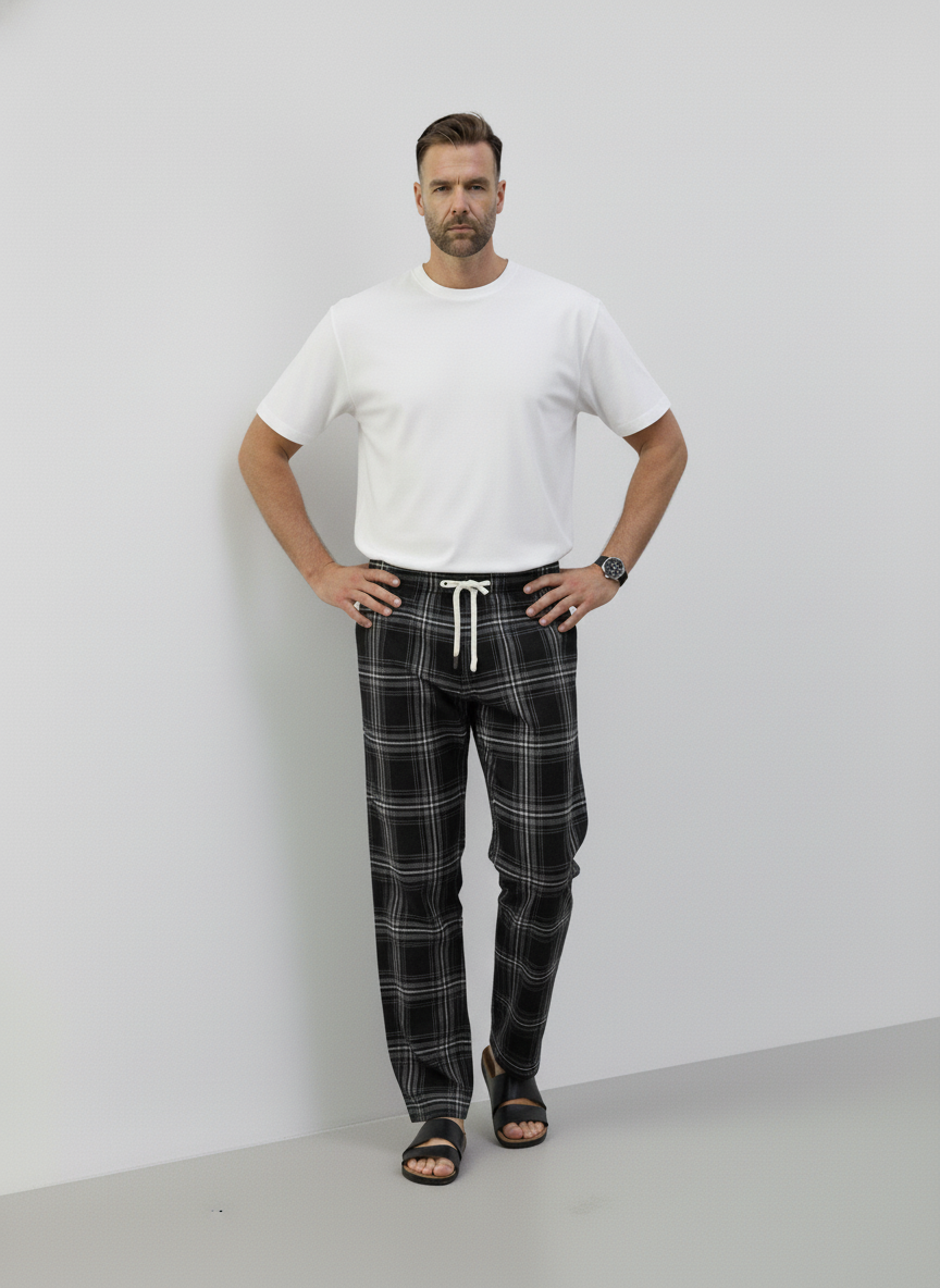 Edinburgh Plaid Drawstring Trousers – Caspian's
