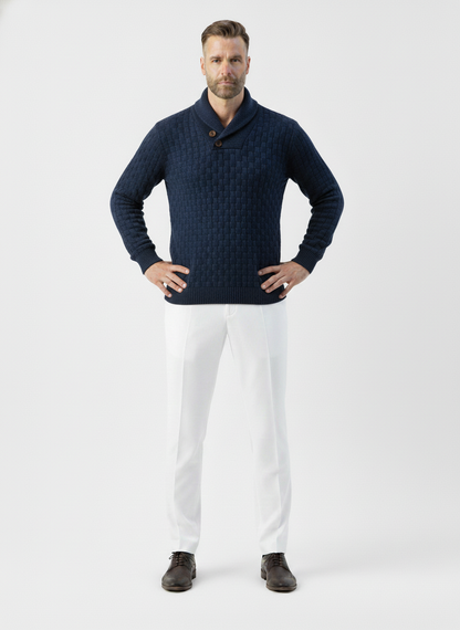 Hampstead Buttoned Knit Sweater – Caspian's