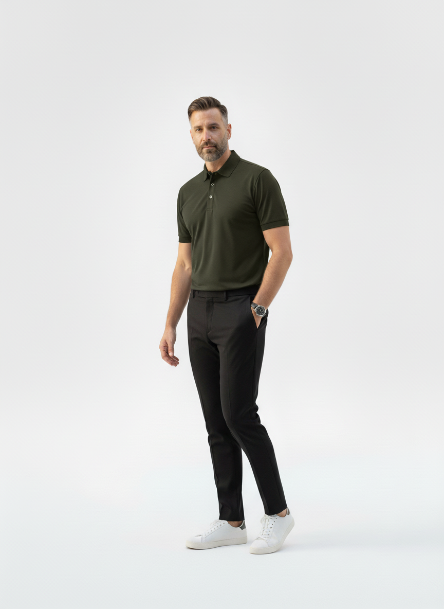 Savile Core Cotton Polo – Caspian's