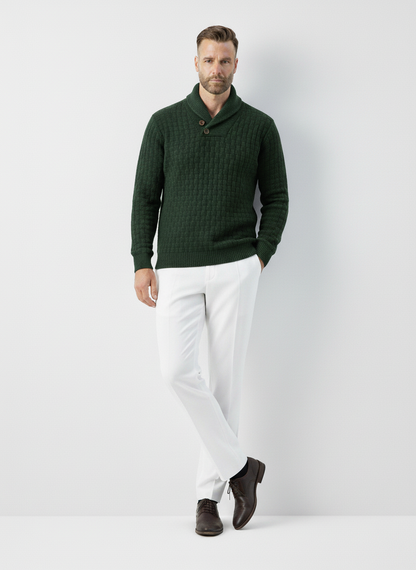 Hampstead Buttoned Knit Sweater – Caspian's