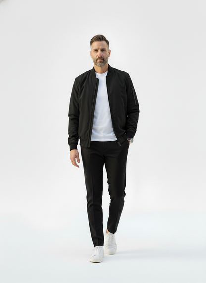 Contrast Zip Baseball Jacket – Caspian's