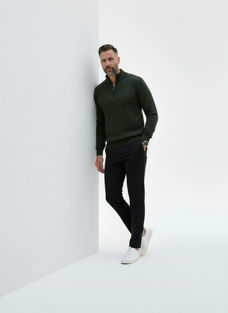 Kensington Lightweight Half-Zip Knit – Caspian's