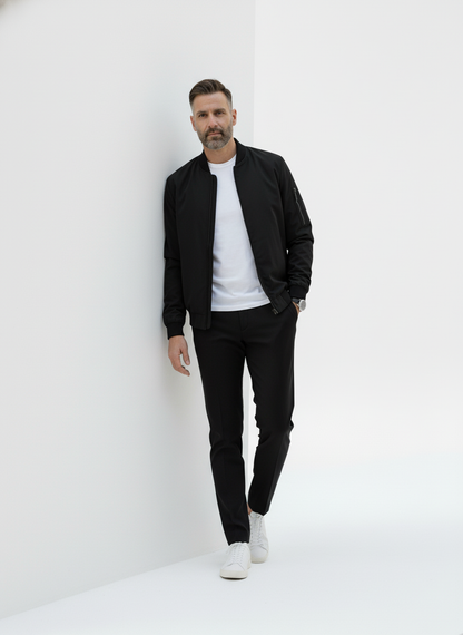 Contrast Zip Baseball Jacket – Caspian's