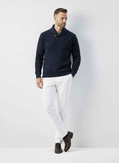 Hampstead Buttoned Knit Sweater – Caspian's
