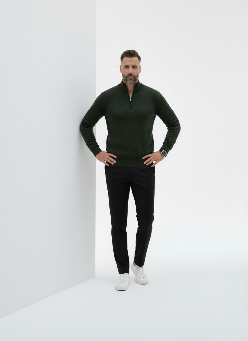 Kensington Lightweight Half-Zip Knit – Caspian's