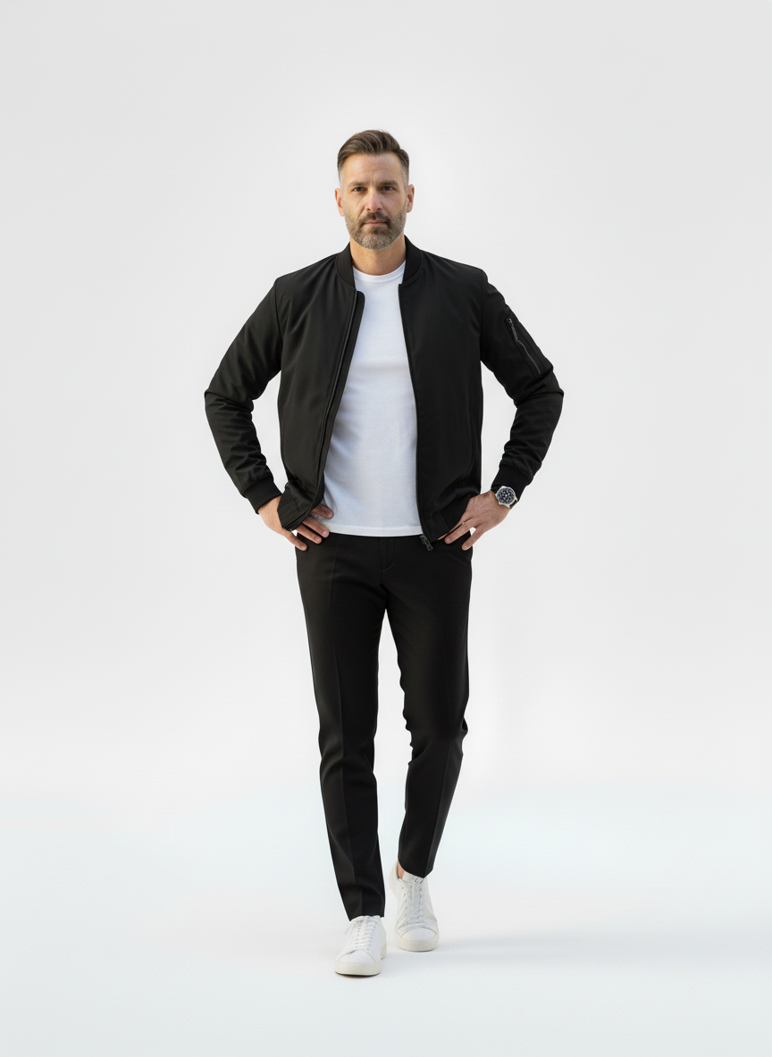 Contrast Zip Baseball Jacket – Alter Ego