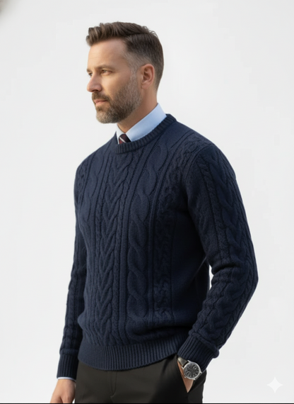 Drop Shoulder Cable Knit Sweater – Caspian's