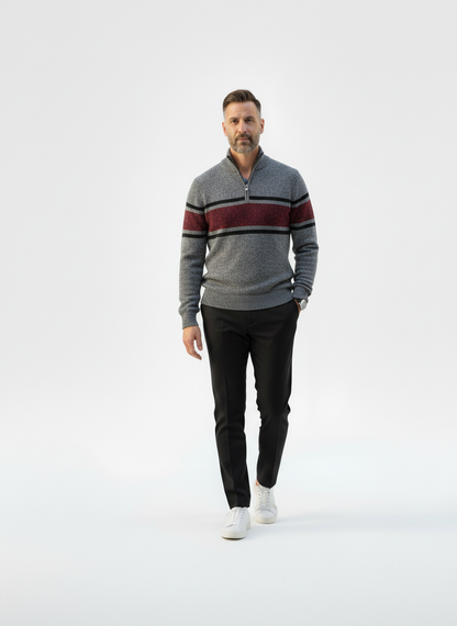 Oxford Mayfair Contrast Knit Sweater – Caspian's