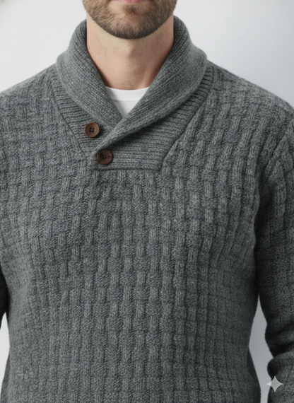 Hampstead Buttoned Knit Sweater – Caspian's