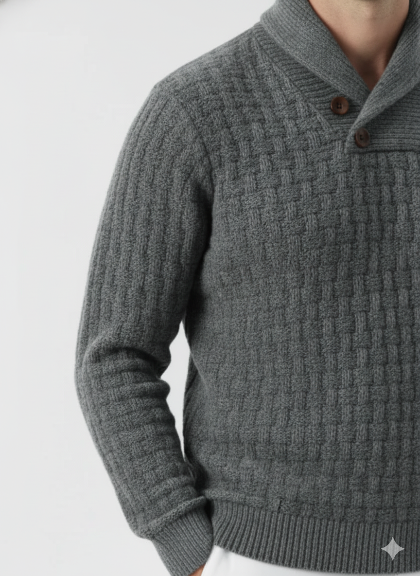 Hampstead Buttoned Knit Sweater – Caspian's